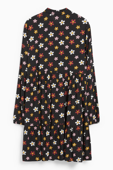 Dámské - CLOCKHOUSE - šaty - s květinovým vzorem - černá