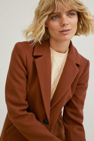 Femmes - Manteau - couleur toffee