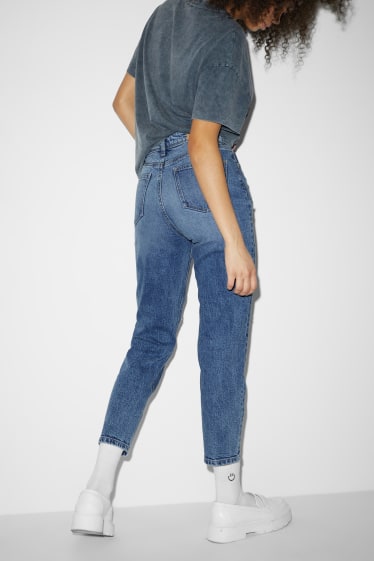 Mujer - CLOCKHOUSE - mom jeans - high waist - vaqueros - azul