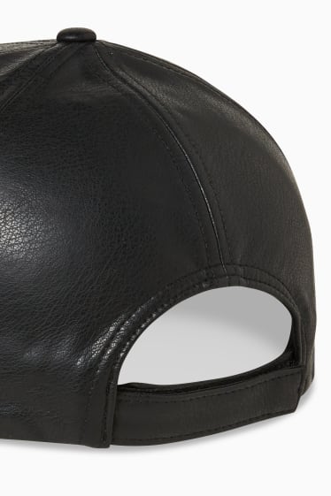 Teens & young adults - CLOCKHOUSE - cap - faux leather - black
