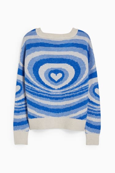 Teens & Twens - CLOCKHOUSE - Pullover - blau / weiss