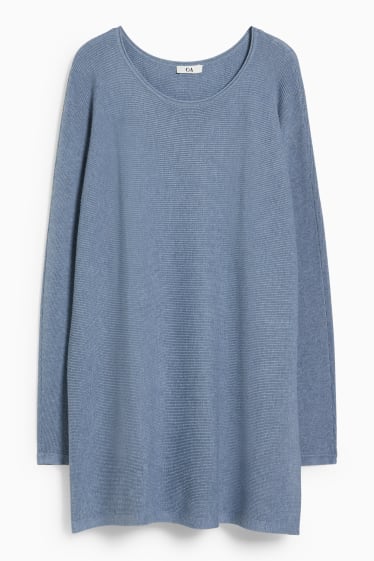 Damen - Pullover - hellblau