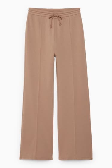 Mujer - CLOCKHOUSE - pantalón deportivo - palazzo - marrón claro