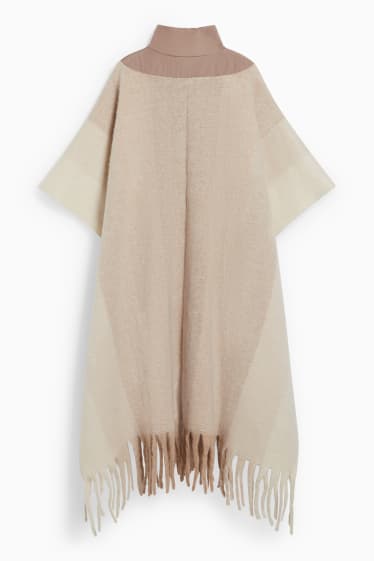 Women - Poncho - taupe