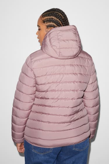 Kobiety - CLOCKHOUSE - kurtka pikowana z kapturem - jasnoróżowy