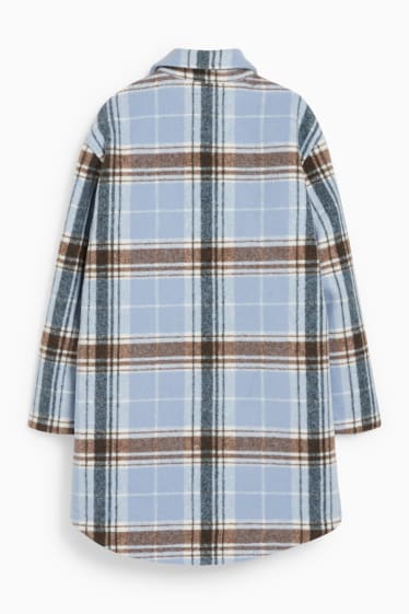 Women - CLOCKHOUSE - shacket - check - blue / black