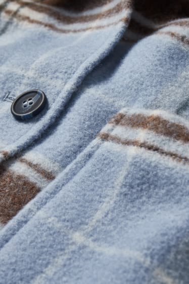Women - CLOCKHOUSE - shacket - check - blue / black