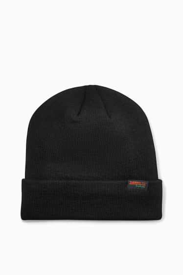 Men - Knitted hat - THERMOLITE® - black