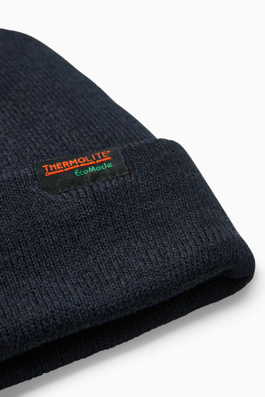 Men - Knitted hat - dark blue