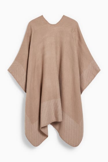 Women - Poncho - taupe