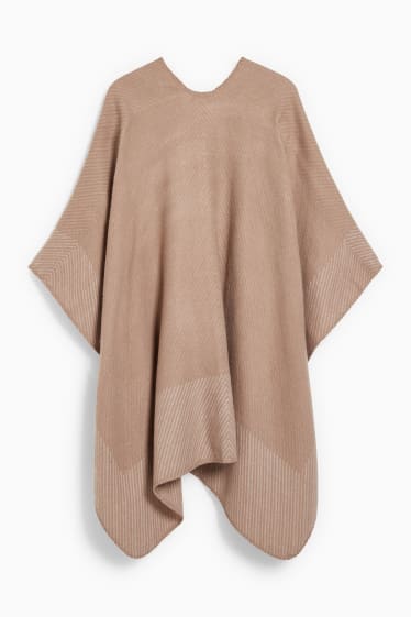Femmes - Poncho - taupe