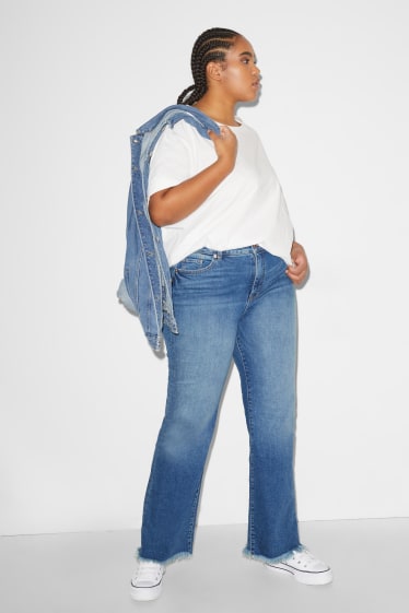 Donna - CLOCKHOUSE - flared jeans - vita alta - jeans blu
