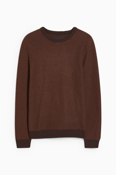 Men - CLOCKHOUSE - jumper - dark brown