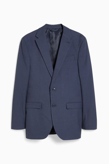Hommes - Veste de costume - regular fit - matière extensible - LYCRA® - bleu foncé
