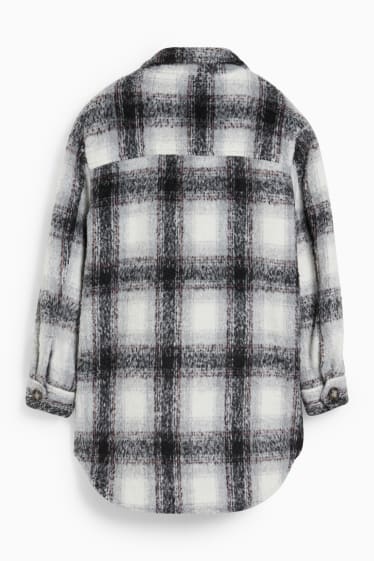 Children - Shacket - check - black / gray
