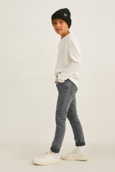 Enfants - Lot de 2 - skinny jean - gris chiné