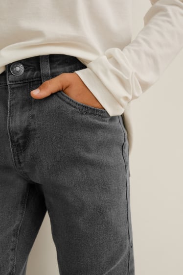 Niños - Pack de 2 - skinny jeans - gris jaspeado