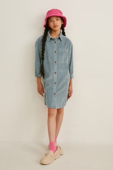 Children - Corduroy dress - mint green