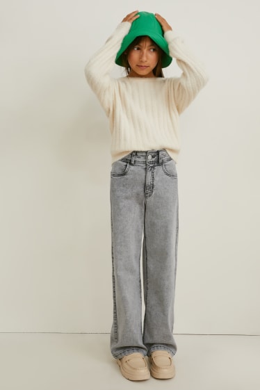 Bambini - Wide leg jeans - jeans grigio chiaro