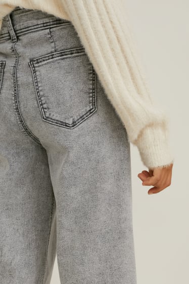 Kinderen - Wide leg jeans - jeanslichtgrijs