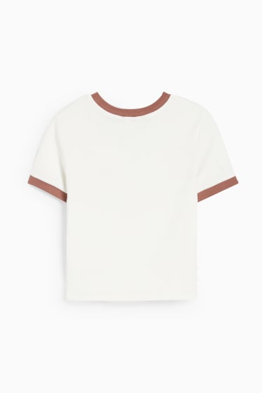 Femmes - CLOCKHOUSE - T-shirt court - blanc