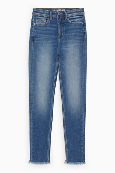 Ragazzi e giovani - CLOCKHOUSE - skinny ankle jeans - vita alta - jeans blu