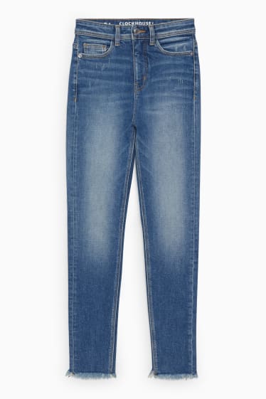 Damen - CLOCKHOUSE - Skinny Ankle Jeans - High Waist - jeansblau