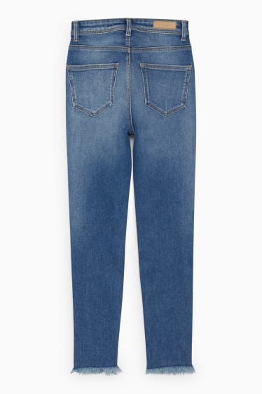 Nastolatki - CLOCKHOUSE - skinny ankle jeans - wysoki stan - dżins-niebieski