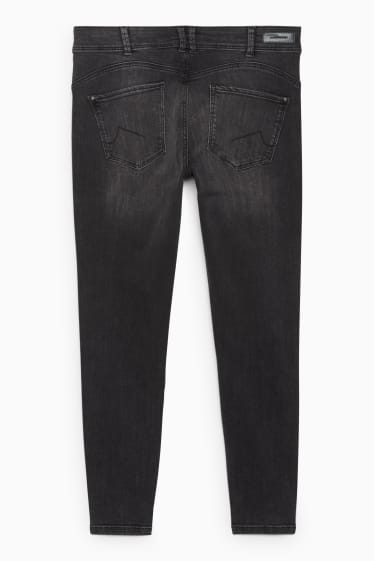 Femmes - CLOCKHOUSE - skinny jean - mid waist - effet push-up - noir