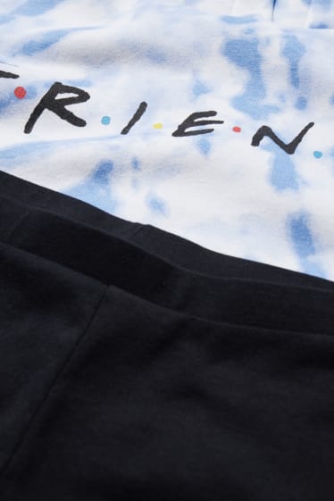 Children - Friends - set - hoodie and leggings - 2 piece - white / blue