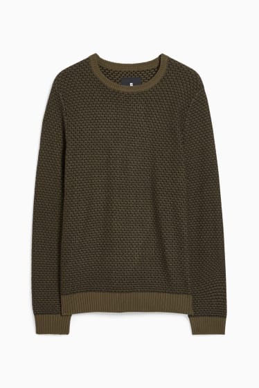 Men - CLOCKHOUSE - jumper - dark green / black