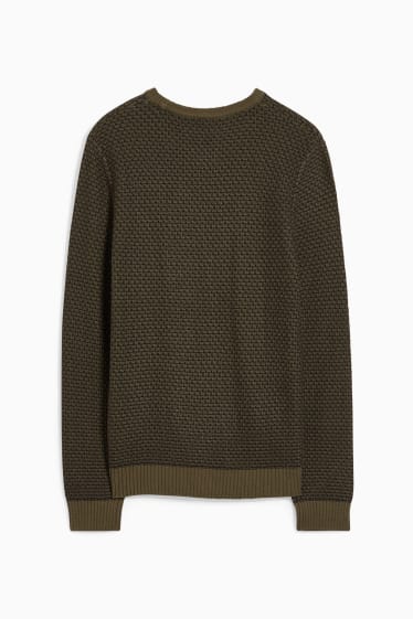 Men - CLOCKHOUSE - jumper - dark green / black