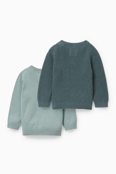 Baby Jungen - Multipack 2er - Baby-Pullover - grün