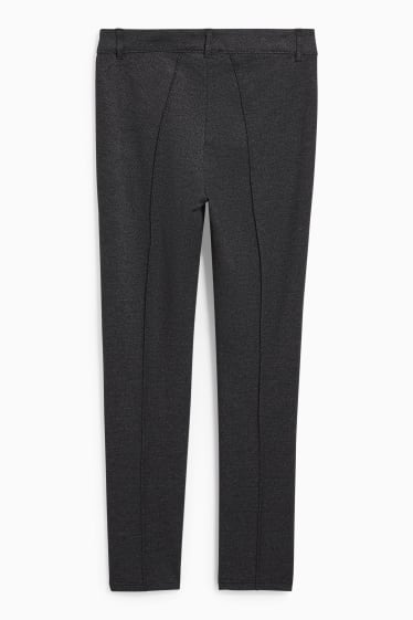 Femmes - Pantalon en jersey - slim fit - gris foncé