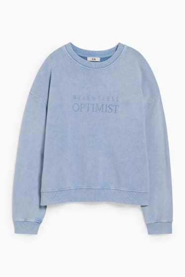 Women - Sweatshirt - light blue-melange