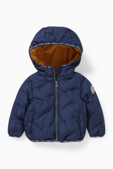 Bébés garçons - Doudoune à capuche pour bébé - bleu foncé