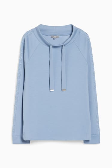 Damen - Sweatshirt - hellblau