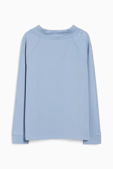 Damen - Sweatshirt - hellblau