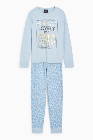 Nena - Pijama - 2 peces - blau clar jaspiat