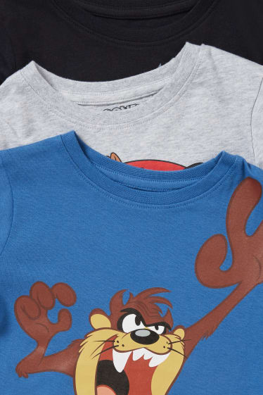 Niños - Pack de 3 - Looney Tunes - camisetas de manga larga - gris claro jaspeado