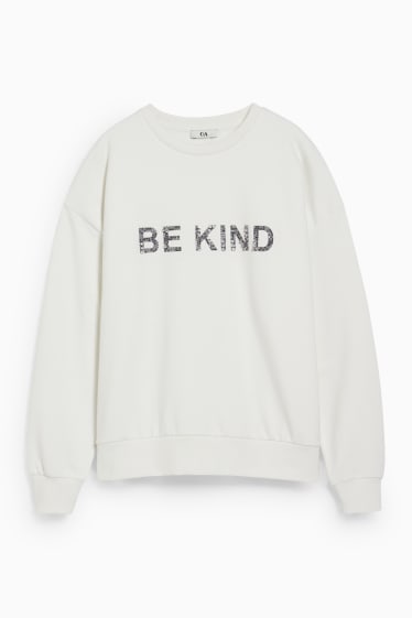 Damen - Sweatshirt - weiß