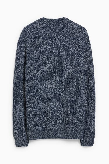 Men - Jumper - dark blue / white