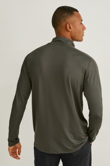 Heren - Sportshirt - 4 Way Stretch - donkergroen