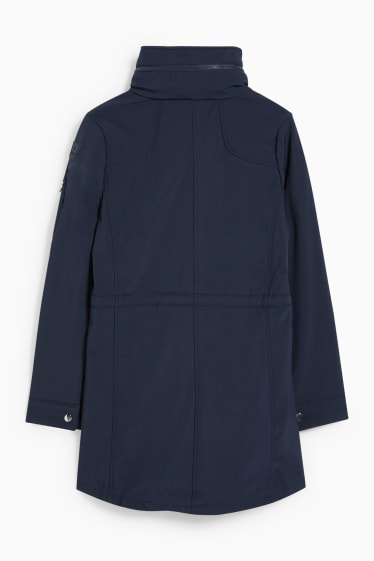 Donna - Giacca softshell con cappuccio - blu scuro