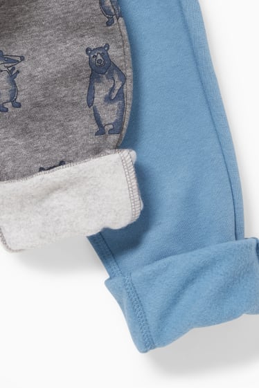 Kinderen - Set van 2 - joggingbroek - blauw / grijs