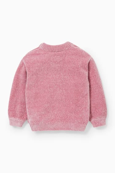 Kinderen - Hello Kitty - trui van chenille - donker rose