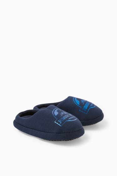 Bambini - Jurassic World - pantofole - blu scuro