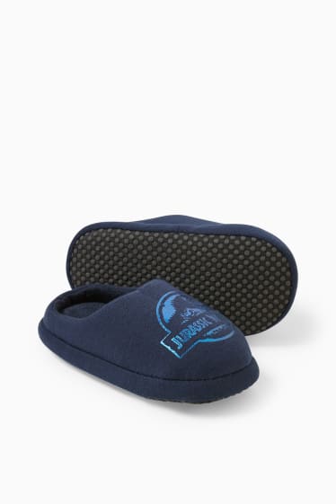 Children - Jurassic World - slippers - dark blue
