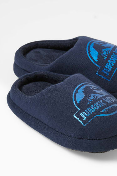 Children - Jurassic World - slippers - dark blue