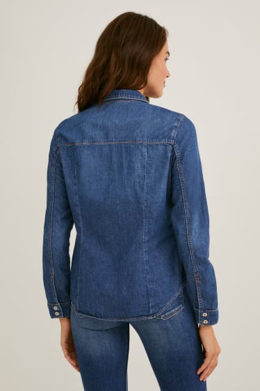 Dona - Camisa texana - texà blau